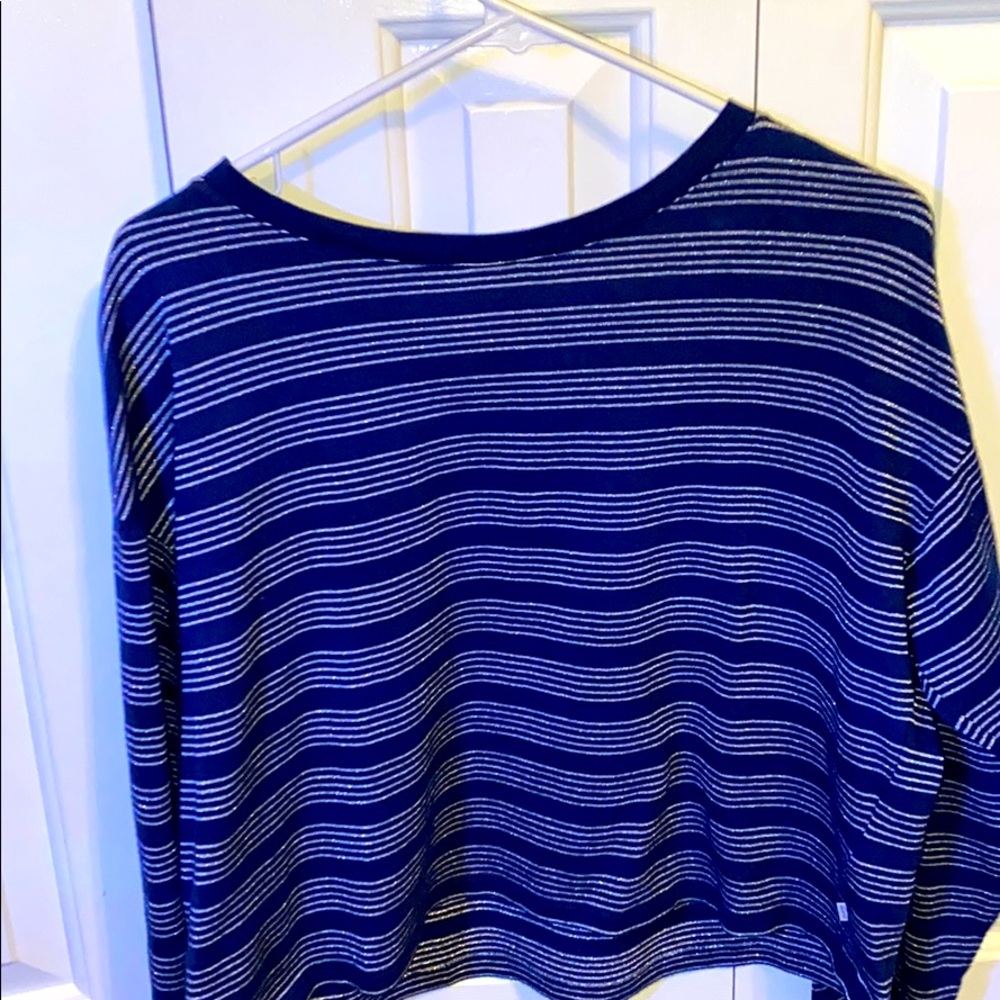 Dark blue sparkly long sleeve